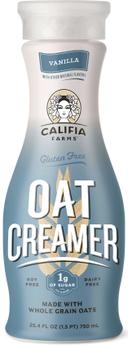 Califia Farms Vanilla Oat Creamer, 25.4 Fluid Ounce -- 6 per case