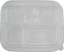 World Centric Ingeo 5 Compartment Bento Box Lid Only - 75 count per pack -- 4 packs per case