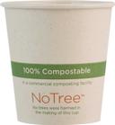 World Centric Compostable Natural Color Paper 100 Percent Sugarcane Hot Cup, 4 Ounce - 50 count per pack -- 20 packs per case