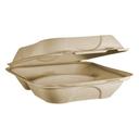 World Centric 3 Compartment Fiber Clamshell with Lining, 50 count - 6 per case