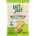 Late July Organic Multi Grain Sea Salt and Lime Tortilla Chips, 7.5 Ounce -- 12 per case