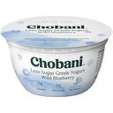 Chobani Less Sugar Wild Blueberry Greek Yogurt, 5.3 Ounce -- 12 per case.