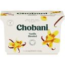 Chobani Nonfat Vanilla Blended Greek Yogurt, 21.2 Ounce -- 6 per case.