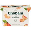 Chobani Greek Yogurt 0 Percent Peach, 21.2 Ounce -- 6 per case.