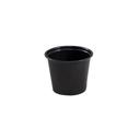 Empress Black Plastic Portion Cup, 5.5 Ounce Capacity -- 2500 per case.