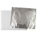 Empress Plain Silver / White Cushion Foil Wrap, 12 x 12 inch -- 2500 per case.