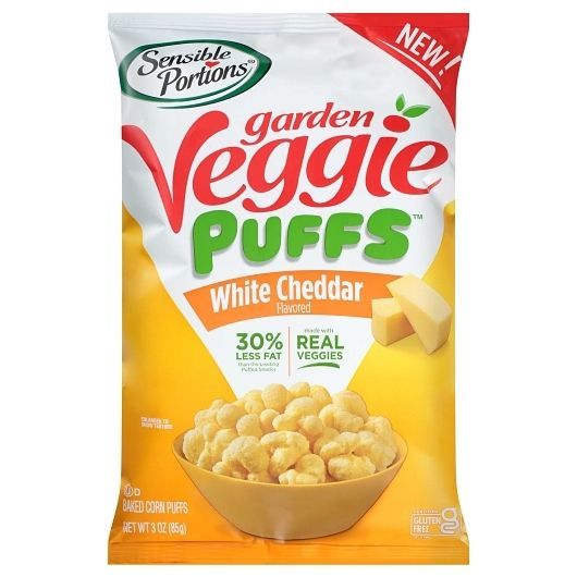 Sensible Portions White Cheddar Garden Vegetables Puff, 3 Ounce -- 6 per case