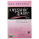 Organic and Pure Organic White Tea with Peppermint, 18 tea bags -- 6 per case