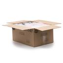 Cubeware Black Plastic Container with Clear Lid, 48 Ounce -- 150 set per case.