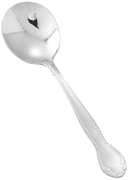 Winco Elegance Mirror Finish 18/0 Stainless Steel Heavyweight Bouillon Spoon -- 600 per case