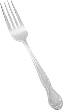 Winco Elegance Mirror Finish 18/0 Stainless Steel Heavyweight Dinner Fork -- 600 per case