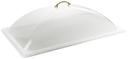 Winco Polycarbonate Full Size Clear Dome Cover Only -- 12 per case