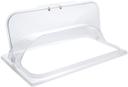 Winco Polycarbonate Full Size Flip Opening Dome Cover Only, 21.5 x 13.75 inch -- 12 per case