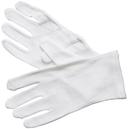 Winco White Cotton Medium Service Gloves, 6 pair per pack -- 1200 per case