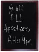 Winco Mahogany Marker Board, 23 5/8 x 3/4 x 31 5/8 inch -- 6 per case