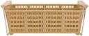Winco 8 Compartment Cutlery Dishwasher Basket with Handle, 17 x 8 x 6 inch -- 12 per case
