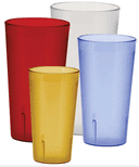 Winco Red Pebbled Tumbler, 32 Ounce -- 24 per case