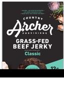 Country Archer Zero Sugar Classic Beef Jerky, 2 Ounce -- 12 per case