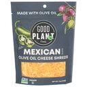 Good Planet Foods Mexican Blend Olive Oil Cheese Shreds, 7 Ounce -- 7 per case
