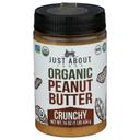 Just About Foods Organic Crunchy Peanut Butter, 16 Ounce -- 6 per case