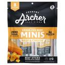 Country Archer Jerky Co Beef and Cheese Mini Stick, 0.5 Ounce -- 10 per case