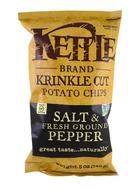 Deep River Snacks Cracked Pepper and Sea Salt Kettle Potato Chip, 5 Ounce -- 12 per case.