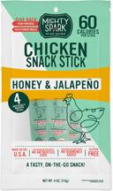 Mighty Spark Food Co Honey Jalapeno Chicken Snack Stick, 4 Ounce -- 8 per case