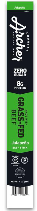 Country Archer Jalapeno Beef Stick, 1 Ounce - 18 count per pack -- 6 packs per case
