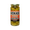 Kickass Jalapeno and Garlic Stuffed Olives, 16 Ounce -- 12 per case