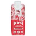 Pirq Strawberry 21g Plant Based Protein Shakes, 11 Fluid Ounce -- 12 per case