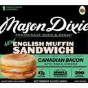 Mason Dixie English Muffin Sandwich with Canadian Bacon Egg and Cheese, 4.3 Ounce -- 10 per case