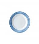 Arcoroc Brush Blue Jean Opal Fully Tempered Soup Plate, 9 inch -- 24 per case.