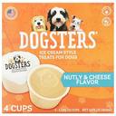Dogsters Nutly and Cheese Flavor Ice Cream Style Treats for Dogs, 4 count -- 12 per case