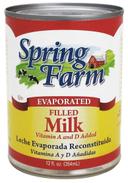 Spring Farm Filled Evaporated Milk, 12 Fluid Ounce -- 24 per case