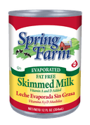 Oatkamilk Spring Farm Skimmed Milk, 12 Fluid Ounce -- 24 per case.