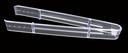 Yoshi Ware Emi Party Tray Clear Heavy Acrylonitrile Butadiene Styrene Catering Tong, 9 inch -- 100 per case.