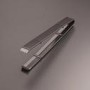 Yoshi Ware Emi Party Tray Black Heavy Acrylonitrile Butadiene Styrene Catering Tong, 9 inch -- 100 per case.