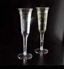 Resposables Two Piece Clear Fluted Champagne Glass, 5 Ounce -- 120 per case.