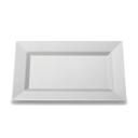 Rectangle Clear Dinner Plate, 13.5 x 8.5 inch -- 120 per case.