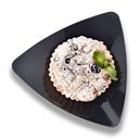 Yoshi Ware Emi Black Triangle Luncheon Plate, 9 inch - 10 per pack -- 12 packs per case.