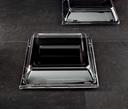 Squares 9 1/2 inch Dinner Plate Clear Pet Lid Only -- 120 per case.