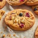 Otis Spunkmeyer Sweet Discovery Medium Red, White and Blue Cookies Dough, 1.33 Ounce -- 240 per case.