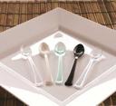 Small Wonders Clear Mini Spoon, 4 inch, 25 count per pack -- 20 per case.