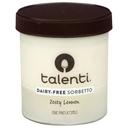 Talenti Zesty Lemon Sorbetto, 16 Fluid Ounce -- 8 per case