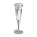 Resposables One Piece Clear Fluted Champagne Glass, 5 Ounce -- 96 per case.