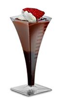 Squares Clear Mini Champagne Glass, 2 Ounce -- 96 per case.