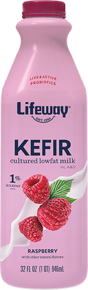Lifeway Probiotic Low Fat Raspberry Kefir, 32 Ounce -- 6 per case.