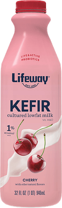 Lifeway Probiotic Low Fat Cherry Kefir, 32 Ounce -- 6 per case.