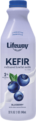 Lifeway Probiotic Low Fat Blueberry Kefir, 32 Ounce -- 6 per case.