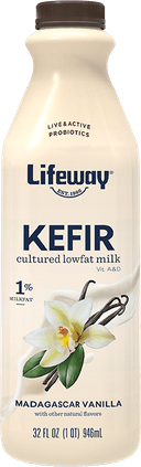 Lifeway Probiotic Low Fat Vanilla Kefir, 32 Ounce -- 6 per case.